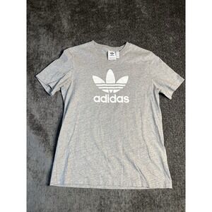 Adidas Shirt Men Size Small Short Sleeve Gray